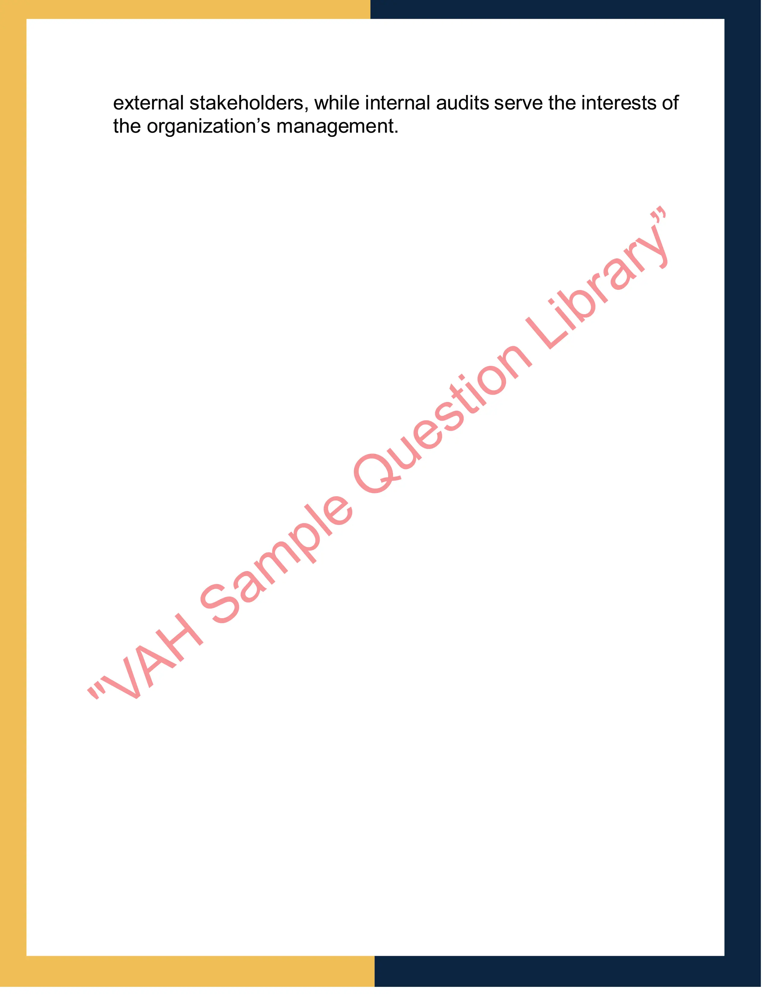 Assignment Sample Solution of Audit 2